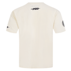 NBA MILWAUKEE BUCKS REVERSE FRENCH TERRY T-SHIRT EN JERSEY DE COTON À ÉPAULES TOMBANTES POUR HOMME (COQUILLE D'ŒUF)