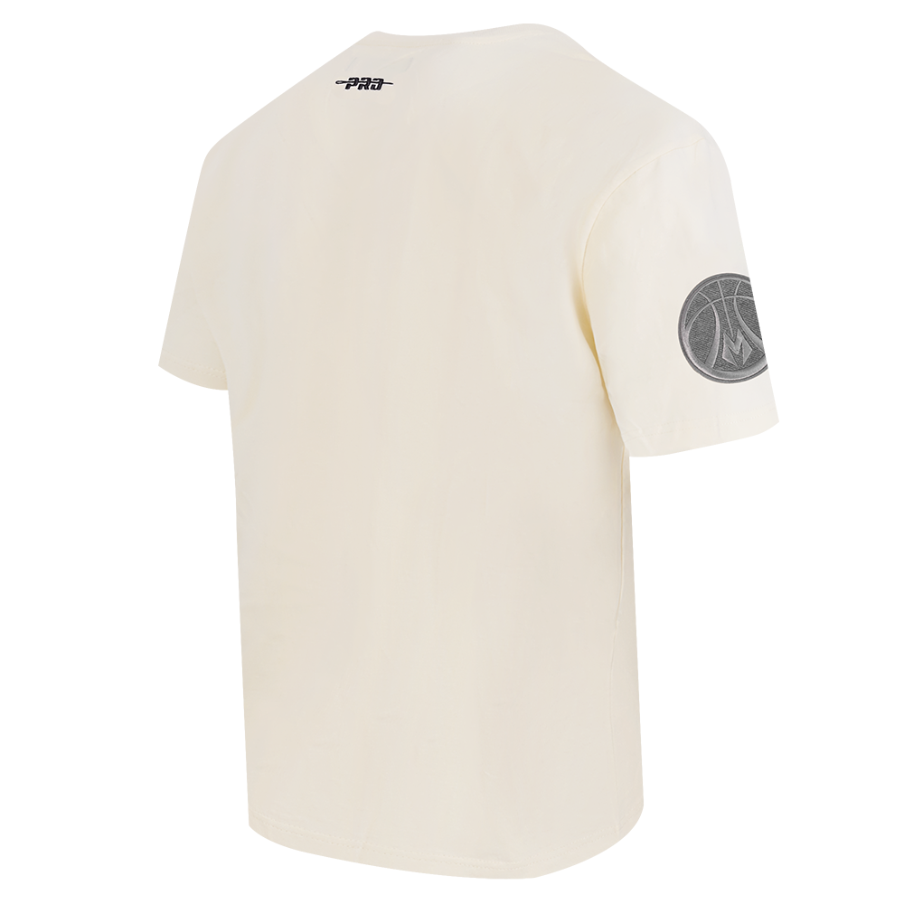 NBA MILWAUKEE BUCKS REVERSE FRENCH TERRY T-SHIRT EN JERSEY DE COTON À ÉPAULES TOMBANTES POUR HOMME (COQUILLE D'ŒUF)