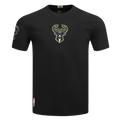 NBA MILWAUKEE BUCKS UNDER THE LIGHTS MEN'S SINGLE JERSEY TEE (BLACK)