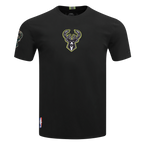 NBA MILWAUKEE BUCKS UNDER THE LIGHTS MEN'S SINGLE JERSEY TEE (BLACK)