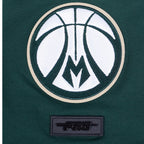 NBA MILWAUKEE BUCKS CITY RANSOM T-SHIRT EN JERSEY SIMPLE POUR HOMME (VERT FORÊT)