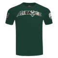 NBA MILWAUKEE BUCKS CITY RANSOM T-SHIRT EN JERSEY SIMPLE POUR HOMME (VERT FORÊT)