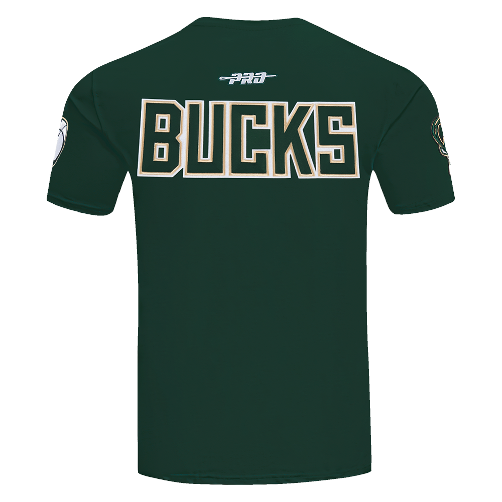 NBA MILWAUKEE BUCKS CITY RANSOM T-SHIRT EN JERSEY SIMPLE POUR HOMME (VERT FORÊT)