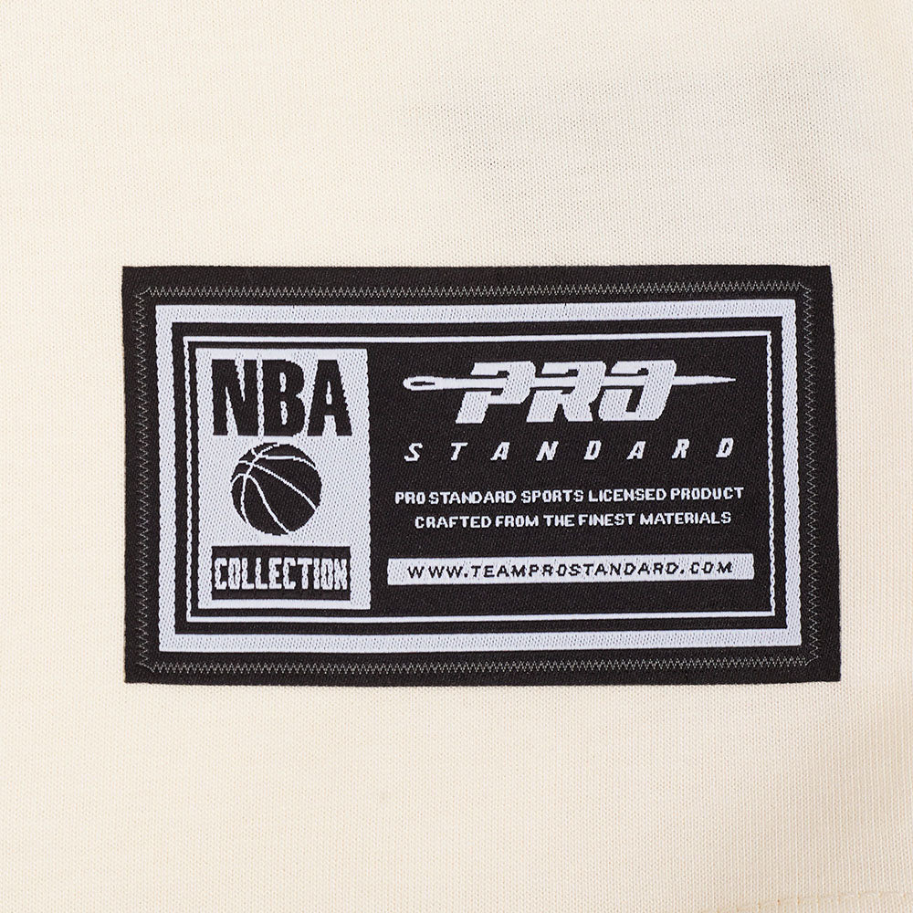 NBA MILWAUKEE BUCKS CHROME MEN'S CJ DROP SHOULDER TEE (EGGSHELL)