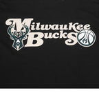 NBA MILWAUKEE BUCKS SOUVENIR MEN'S SINGLE JERSEY TEE (BLACK)