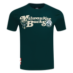 NBA MILWAUKEE BUCKS SOUVENIR MEN'S SINGLE JERSEY TEE (FOREST GREEN)