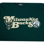 NBA MILWAUKEE BUCKS SOUVENIR MEN'S SINGLE JERSEY TEE (FOREST GREEN)