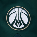 NBA MILWAUKEE BUCKS SOUVENIR BLOUSON D'ÉCHAUFFEMENT POUR HOMME (VERT FORÊT)