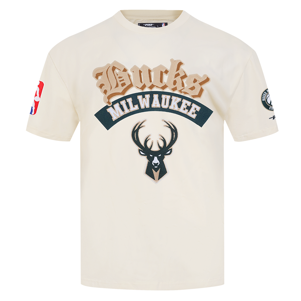 NBA MILWAUKEE BUCKS BEST OF T-SHIRT À ÉPAULES TOMBANTES POUR HOMME (COQUILLE D'ŒUF)