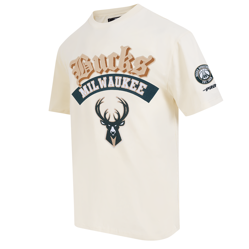 NBA MILWAUKEE BUCKS BEST OF T-SHIRT À ÉPAULES TOMBANTES POUR HOMME (COQUILLE D'ŒUF)
