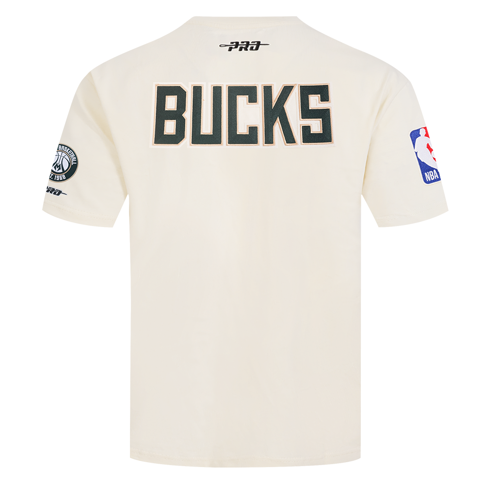 NBA MILWAUKEE BUCKS BEST OF T-SHIRT À ÉPAULES TOMBANTES POUR HOMME (COQUILLE D'ŒUF)