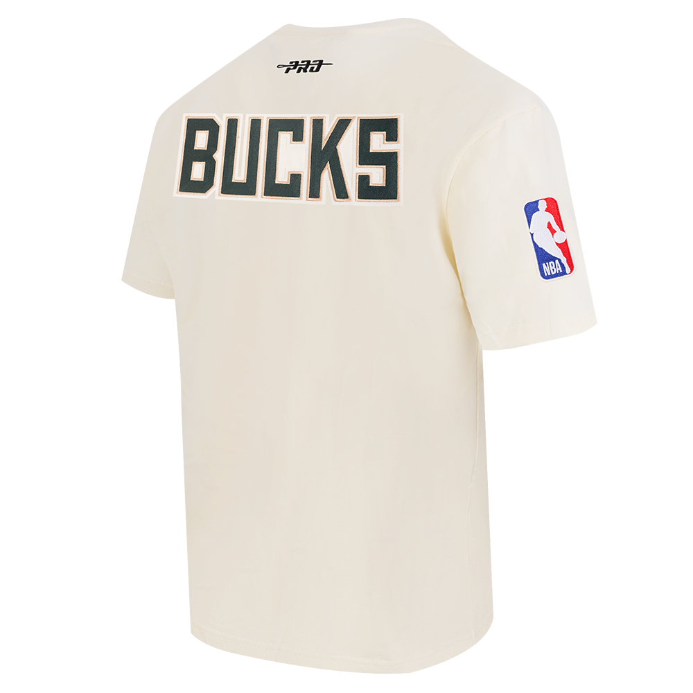 NBA MILWAUKEE BUCKS BEST OF T-SHIRT À ÉPAULES TOMBANTES POUR HOMME (COQUILLE D'ŒUF)