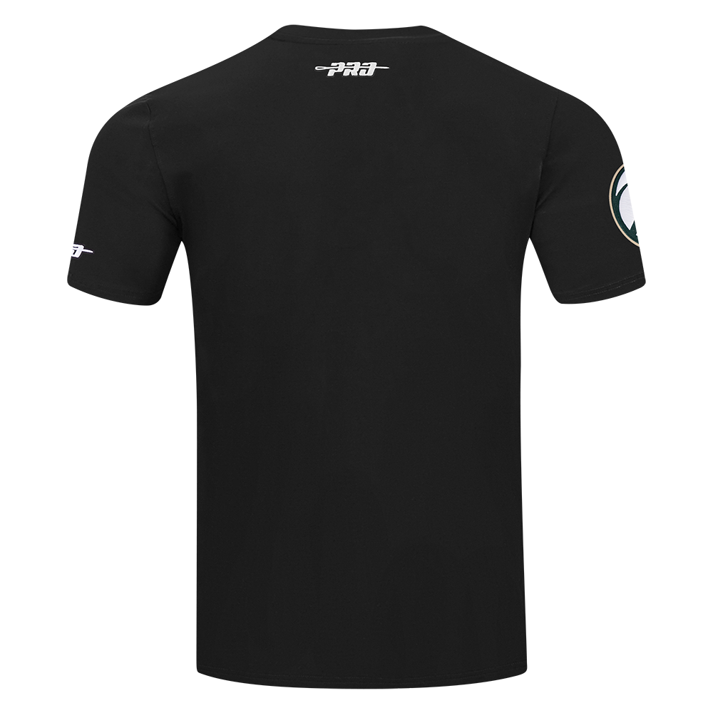 NBA MILWAUKEE BUCKS TEAM BADGE T-SHIRT EN JERSEY SIMPLE POUR FEMME POUR HOMME (NOIR)