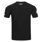 NBA MILWAUKEE BUCKS TEAM BADGE T-SHIRT EN JERSEY SIMPLE POUR FEMME POUR HOMME (NOIR)