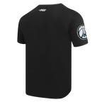 NBA MILWAUKEE BUCKS TEAM BADGE T-SHIRT EN JERSEY SIMPLE POUR FEMME POUR HOMME (NOIR)