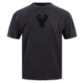 NBA MILWAUKEE BUCKS WASHED CLASSIC MEN'S ENZYME WASH CJ DROP SHOULDER TEE (WASHED BLACK)