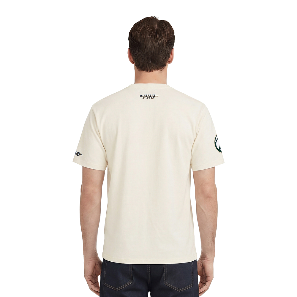 NBA MILWAUKEE BUCKS  MEN'S S/S TEE (EGGSHELL)