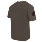 NBA MILWAUKEE BUCKS NEUTRAL T-SHIRT À ÉPAULES TOMBANTES POUR HOMME (TAUPE FONCÉ)