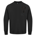 NBA MILWAUKEE BUCKS BLACKOUT T-SHIRT À MANCHES LONGUES ET À ÉPAULES TOMBANTES POUR HOMME (NOIR)