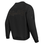 NBA MILWAUKEE BUCKS BLACKOUT T-SHIRT À MANCHES LONGUES ET À ÉPAULES TOMBANTES POUR HOMME (NOIR)