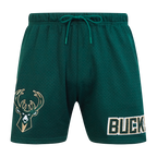 NBA MILWAUKEE BUCKS SOUVENIR SHORT EN FILET POUR HOMME (VERT FORÊT)