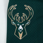 NBA MILWAUKEE BUCKS SOUVENIR SHORT EN FILET POUR HOMME (VERT FORÊT)