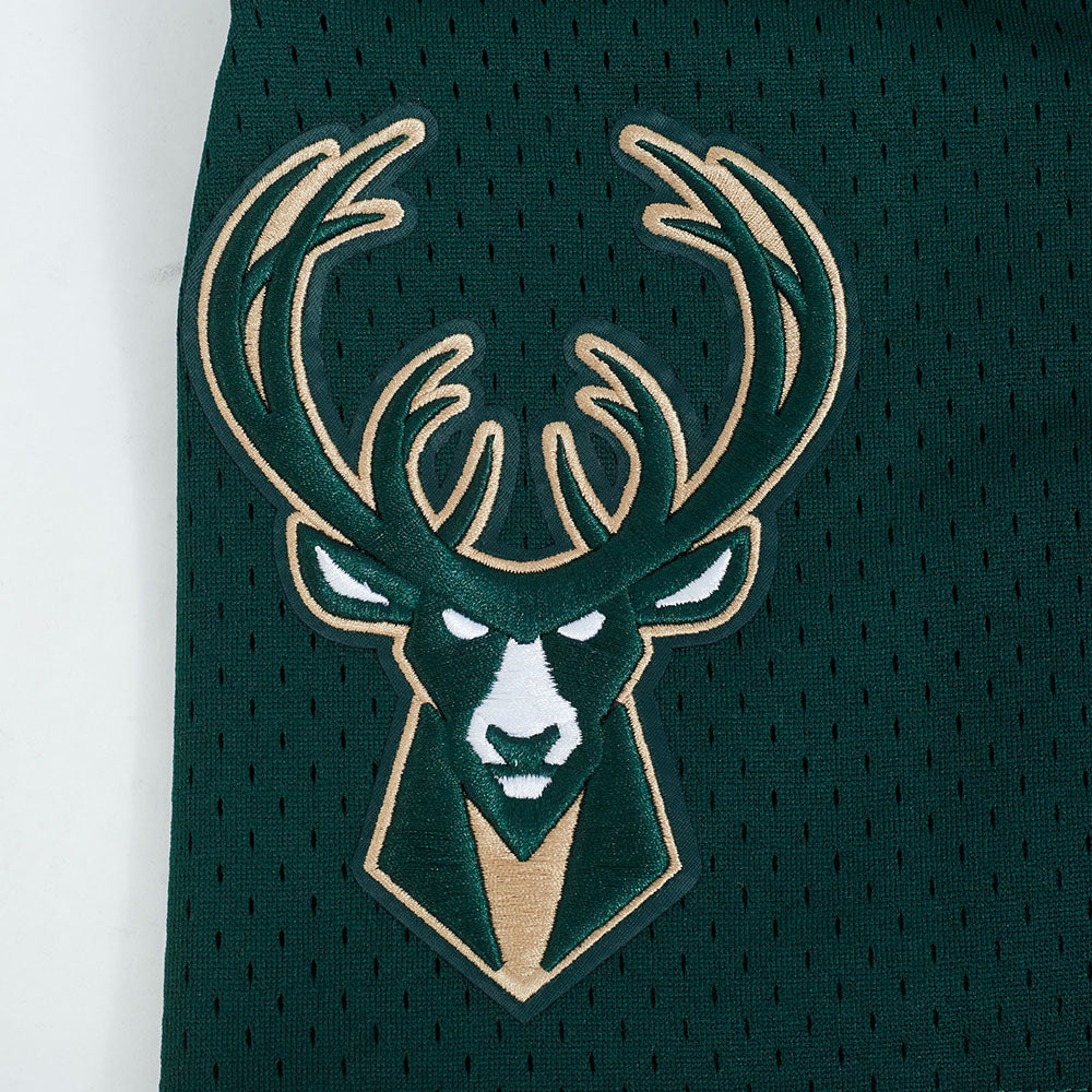 NBA MILWAUKEE BUCKS SOUVENIR SHORT EN FILET POUR HOMME (VERT FORÊT)