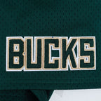 NBA MILWAUKEE BUCKS SOUVENIR SHORT EN FILET POUR HOMME (VERT FORÊT)