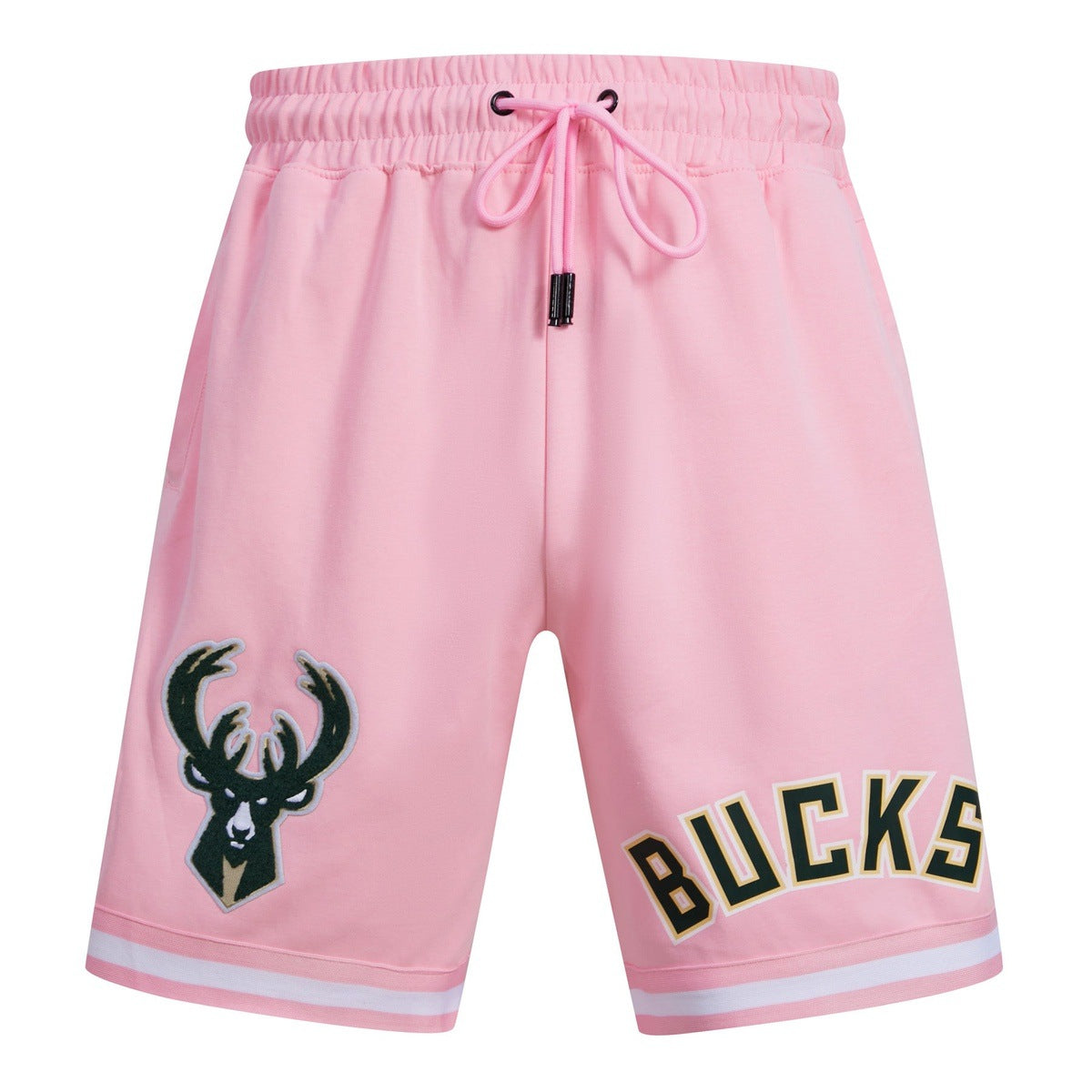 NBA MILWAUKEE BUCKS CLASSIC CHENILLE SHORT POUR HOMME (ROSE)