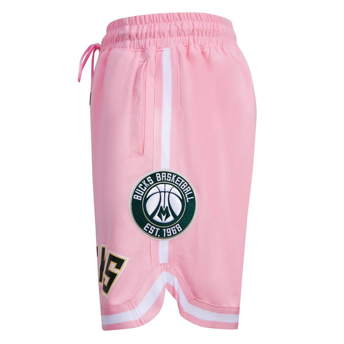 NBA MILWAUKEE BUCKS CLASSIC CHENILLE SHORT POUR HOMME (ROSE)