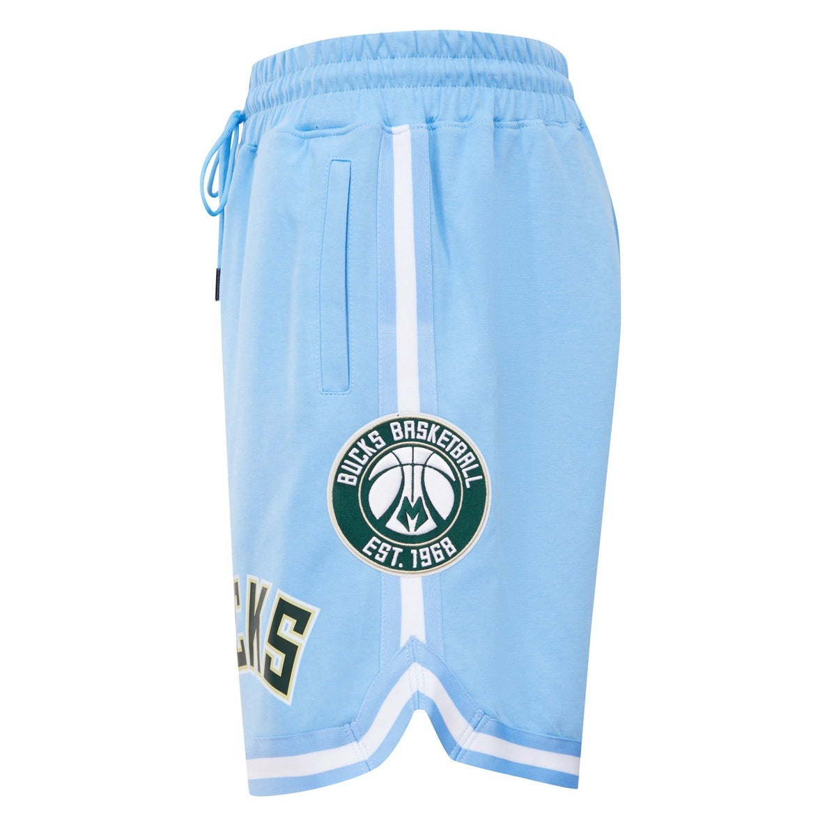 NBA MILWAUKEE BUCKS CLASSIC CHENILLE MEN'S SHORT (UNIVERSITY BLUE)