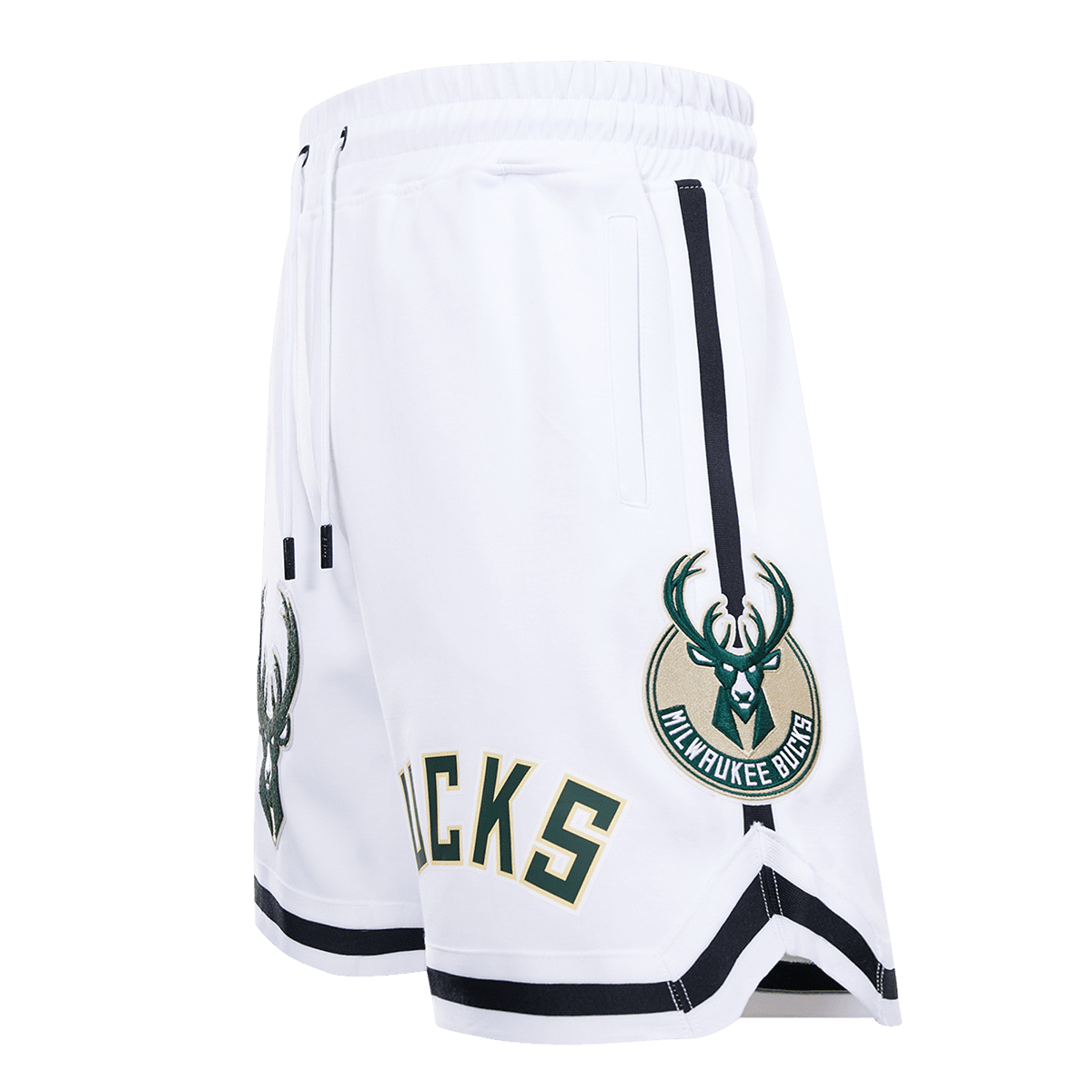 NBA MILWAUKEE BUCKS LOGO PRO TEAM MEN'S SHORT (WHITE)