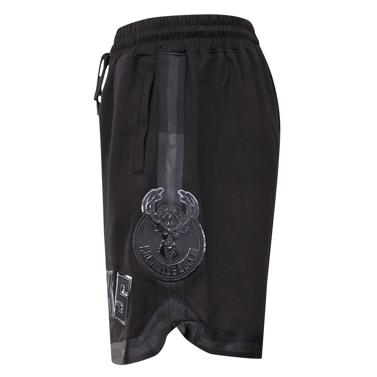 NBA MILWAUKEE BUCKS TRIPLE BLACK PRO TEAM MEN'S SHORT (BLACK)