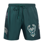 NBA MILWAUKEE BUCKS CLASSIC SHORT TISSÉ POUR HOMME (VERT FORÊT)