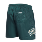 NBA MILWAUKEE BUCKS CLASSIC SHORT TISSÉ POUR HOMME (VERT FORÊT)