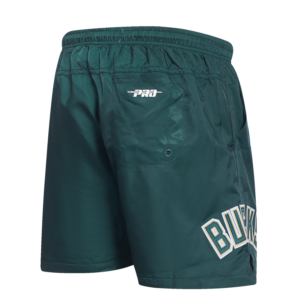NBA MILWAUKEE BUCKS CLASSIC SHORT TISSÉ POUR HOMME (VERT FORÊT)
