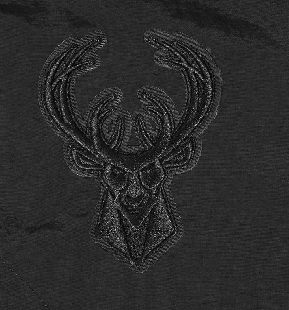 NBA MILWAUKEE BUCKS NEUTRAL SHORT TISSÉ 2.0 POUR HOMME (NOIR)