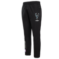 NBA MILWAUKEE BUCKS CLASSIC WIND SUIT MEN'S WOVEN PANT (BLACK)