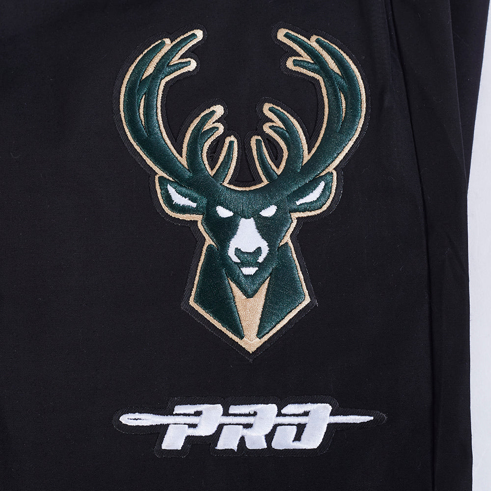 NBA MILWAUKEE BUCKS CLASSIC WIND SUIT MEN'S WOVEN PANT (BLACK)