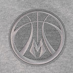 NBA MILWAUKEE BUCKS REVERSE FRENCH TERRY MEN'S COLOR BLOCK FLEECE PULLOVER HOODIE (BLACK/GRAY/EGGSHELL)