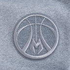 NBA MILWAUKEE BUCKS REVERSE FRENCH TERRY CHANDAIL À CAPUCHON POUR HOMME (GRIS CHINÉ FONCÉ)