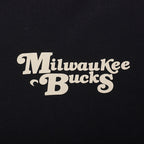 NBA MILWAUKEE BUCKS SOUVENIR MEN'S FLEECE PULLOVER HOODIE (BLACK)
