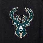 NBA MILWAUKEE BUCKS SOUVENIR MEN'S FLEECE PULLOVER HOODIE (BLACK)