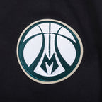 NBA MILWAUKEE BUCKS SOUVENIR MEN'S FLEECE PULLOVER HOODIE (BLACK)