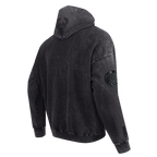 NBA MILWAUKEE BUCKS WASHED CLASSIC MEN'S ENZYME WASH DROP SHOULDER FT PO HOODIE (WASHED BLACK)