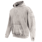 NBA MILWAUKEE BUCKS WASHED CLASSIC CHANDAIL À CAPUCHON EN MOLLETON FRANÇAIS DÉLAVÉ À L'ENZYME À ÉPAULES TOMBANTES POUR HOMME (ARDOISE CHAUDE DÉLAVÉE)