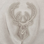 NBA MILWAUKEE BUCKS WASHED CLASSIC CHANDAIL À CAPUCHON EN MOLLETON FRANÇAIS DÉLAVÉ À L'ENZYME À ÉPAULES TOMBANTES POUR HOMME (ARDOISE CHAUDE DÉLAVÉE)