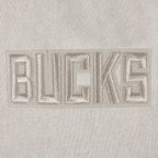 NBA MILWAUKEE BUCKS WASHED CLASSIC CHANDAIL À CAPUCHON EN MOLLETON FRANÇAIS DÉLAVÉ À L'ENZYME À ÉPAULES TOMBANTES POUR HOMME (ARDOISE CHAUDE DÉLAVÉE)