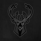 NBA MILWAUKEE BUCKS BLACKOUT CHANDAIL À CAPUCHON EN MOLLETON À ÉPAULES TOMBANTES POUR HOMME (NOIR)