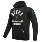 NBA MILWAUKEE BUCKS MODERN ORIGINALS MEN'S FLC PO HOODIE (BLACK)
